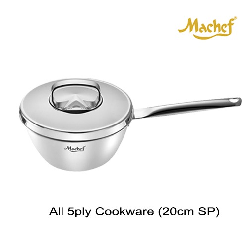 [316 스텐냄비 마체프]Machef I 5ply cookpot 20cm sauce pan, 마체프 20cm 소스팬, 인덕션용 냄비