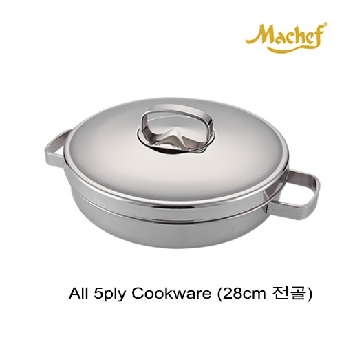 [316 스텐냄비 마체프]Machef I 5ply cookpot 28cm Oven pan, 마체프 28cm 전골 냄비